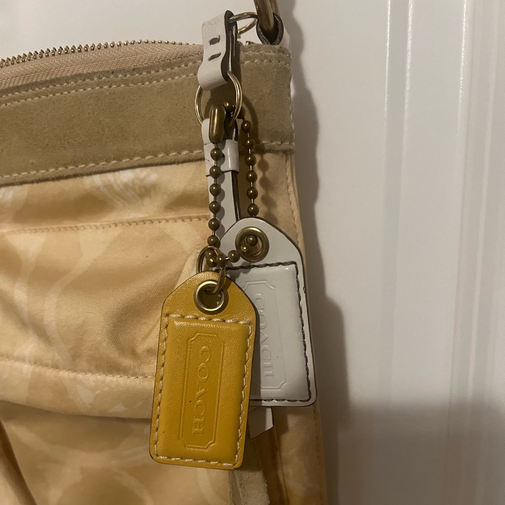 Vintage Coach jacquard canvas and leather crossbody - Picture 4 of 16